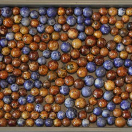 Bennington marble close-up - salt glazed ceramic