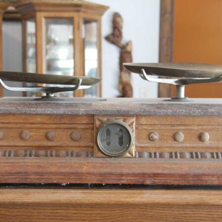 Antique Henry Troemner Marble Top Scale