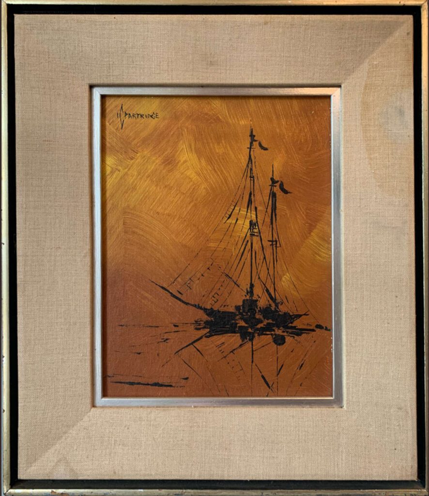 IC Partridge - Abstract Expressionist Sail Boat