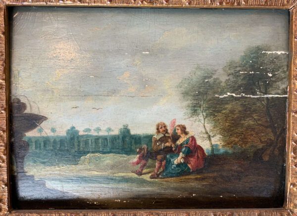 David Teniers "The Younger" - A Pair of Lovers in a Landscape - Image 4