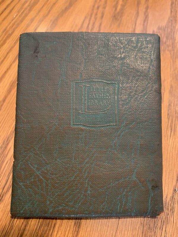 Antique Little Leather Library Mini Book Collection (16) - Image 21