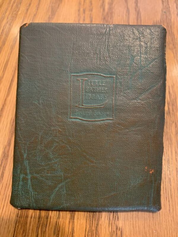 Antique Little Leather Library Mini Book Collection (16) - Image 8