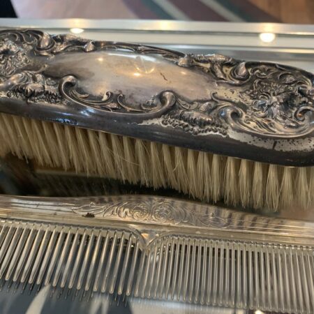 Vintage Silver Brush and Comb