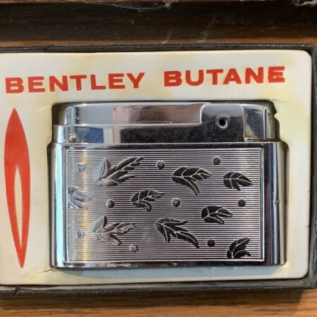 Bentley Butane Lighter – Leaf Pattern Design | Premium Refillable Torch Lighter