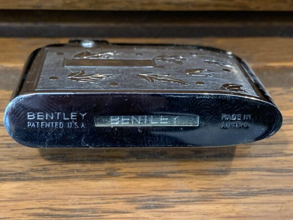 Bentley Butane Lighter – Leaf Pattern Design | Premium Refillable Torch Lighter - Image 2