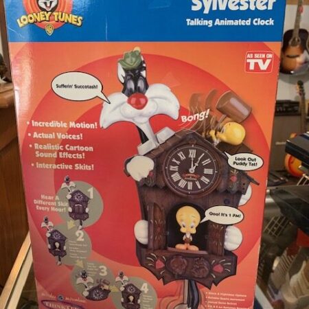 Tweety & Sylvester Talking Animated Clock" by Thinker Toys