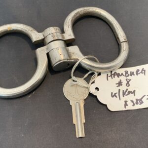 Vintage Hamburg 8 German Folding Handcuffs