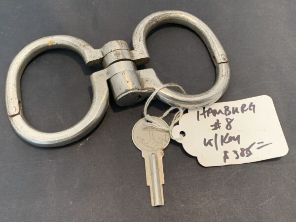 Vintage Hamburg 8 German Folding Handcuffs