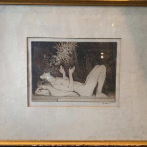 Sir William Russell Flint-Danae #43 of 75, Etching with Drypoint