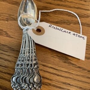 Set of 6 Georgian Sterling Silver Spoons by R. Wallace & Sons