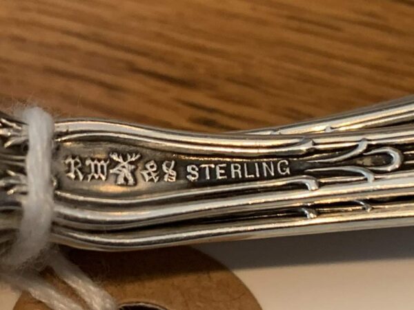 Set of 6 Georgian Sterling Silver Spoons by R. Wallace & Sons - Image 2