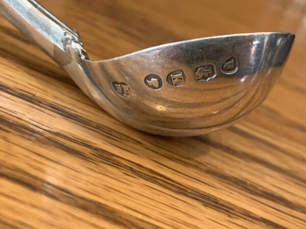 Francis Higgins 4" Salt Spoon 1885 - Image 2