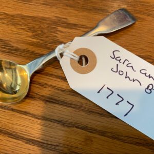 Sara and John William Blake 4" Mustard Spoon (1777)
