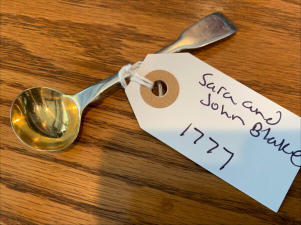 Sara and John William Blake 4" Mustard Spoon (1777)