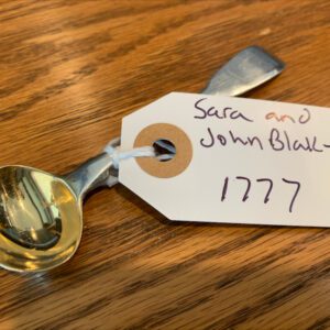 Sara and John William Blake 4″ Mustard Spoon (1777)