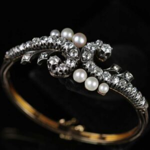 Diamond and Pearl Bracelet