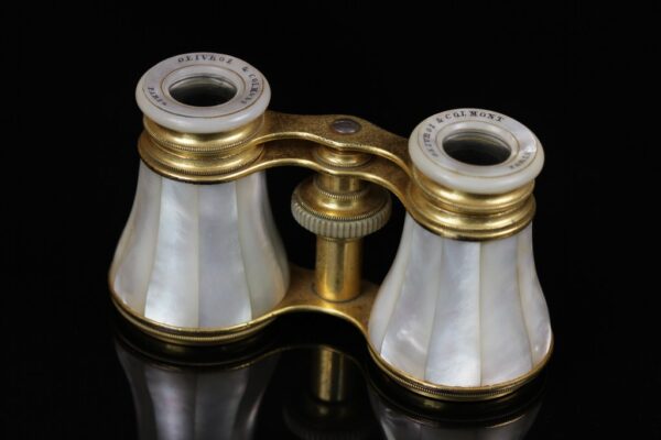 Colmont & Geivroz Paris - Mother Of Pearl And 14K Gold Plated Brass Opera Glasses